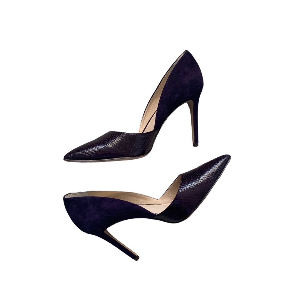 Louise et Cie Suede Snakeskin Pumps